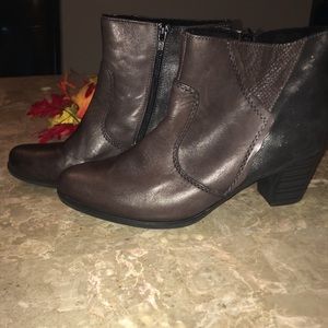 Rieker leather booties